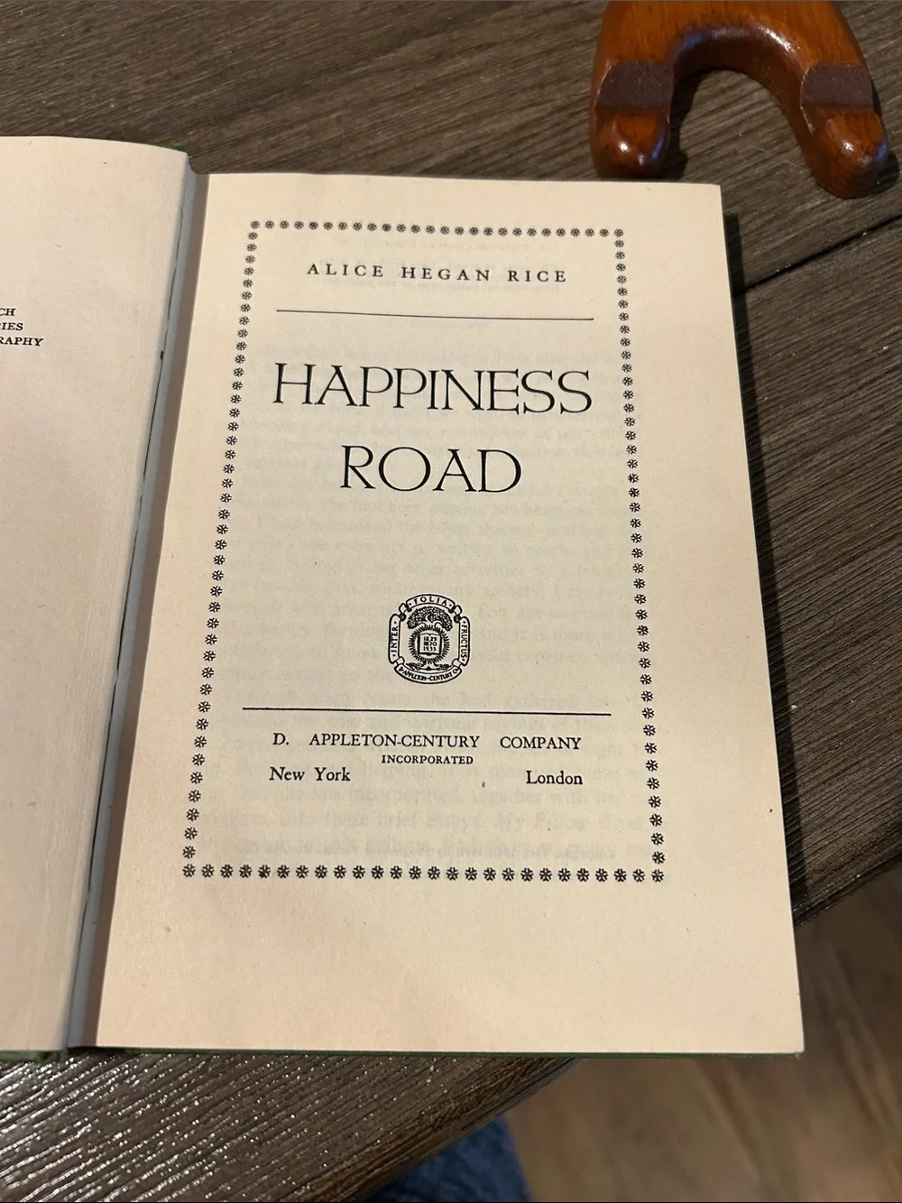 Happiness Road Alice Hegan Rice vintage book 1942 dust jacket Christian